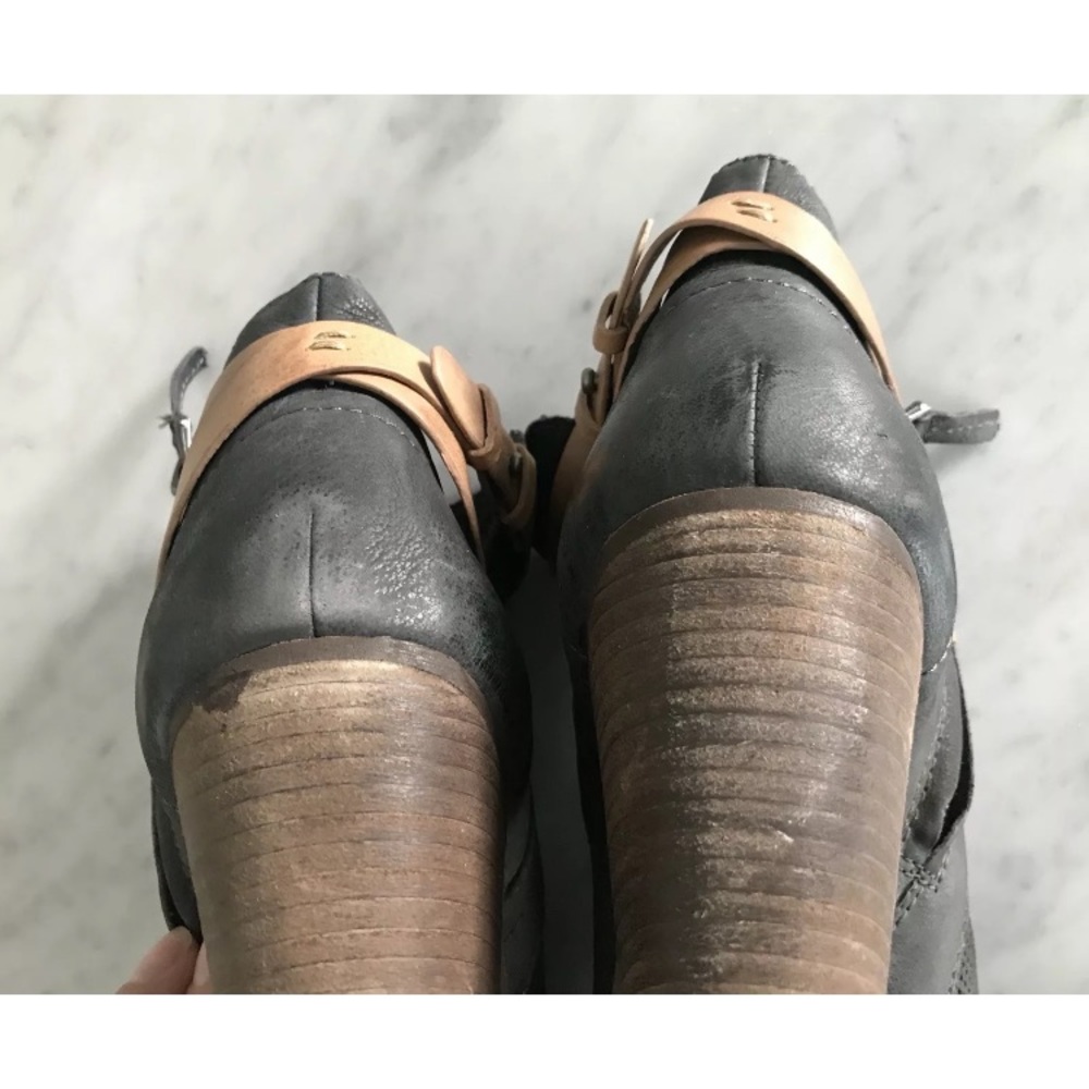 DOLCE VITA Grey Leather Heeled bootie Size 8.5 - Picture 8 of 8
